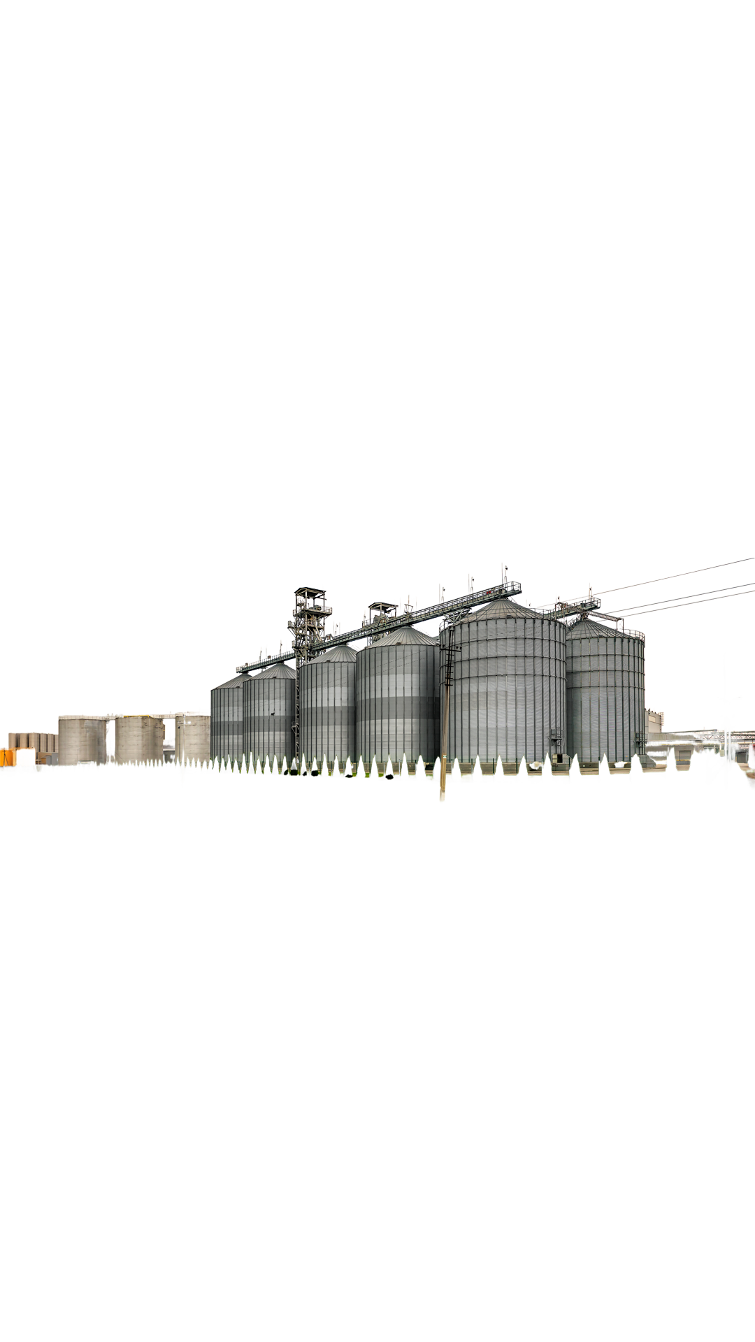 Grain storage silos engineering facility